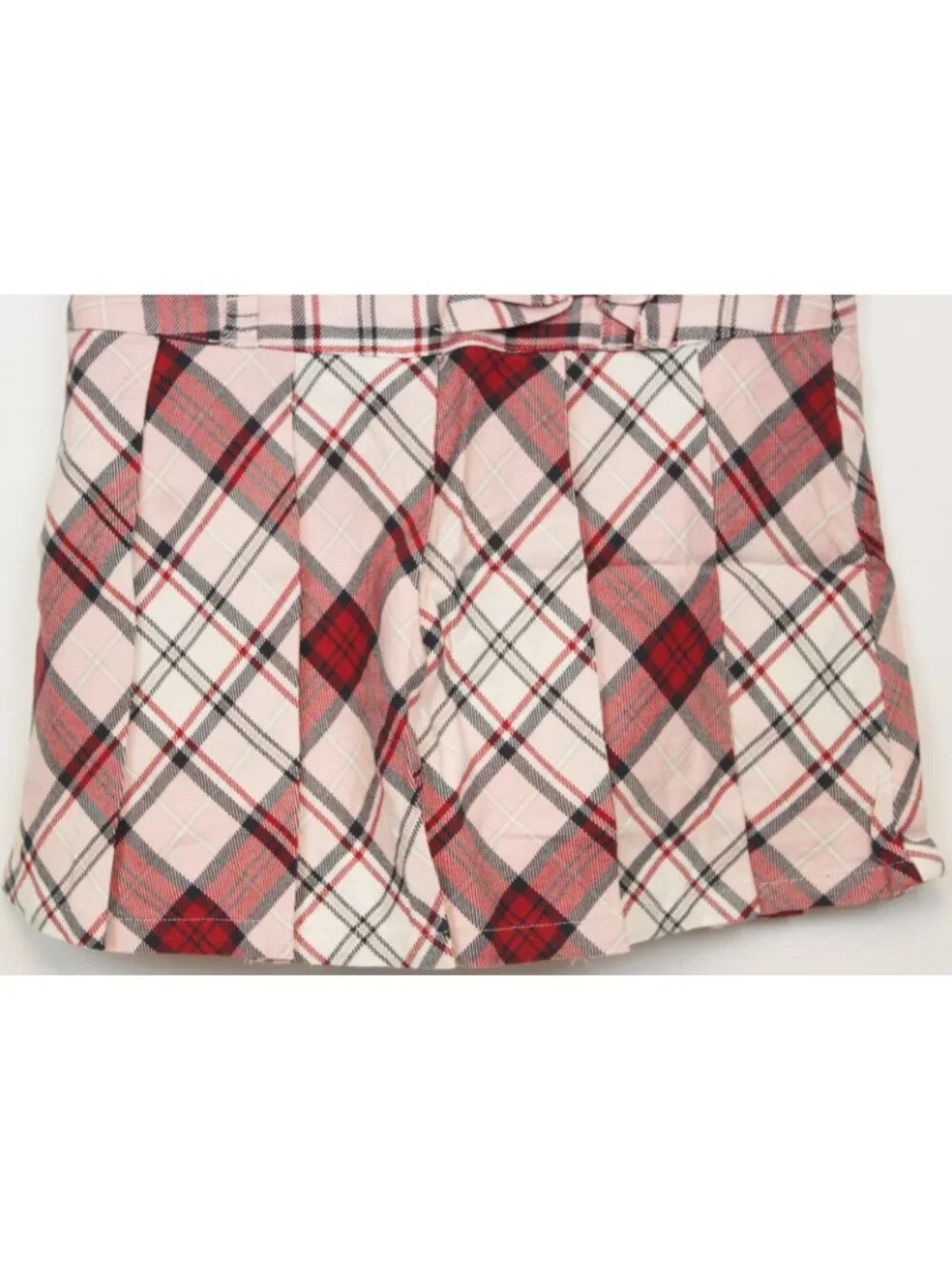 2007 Gymboree School Girls Rock Y2K Pink Plaid Tank Top sz 12 Baby Doll Empire